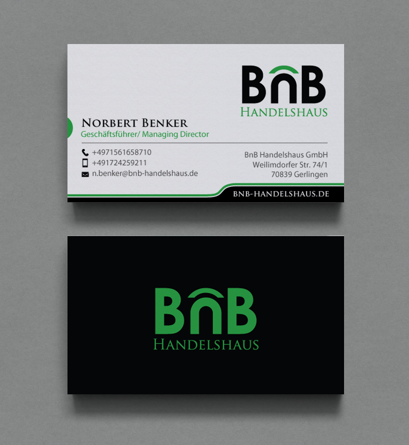 Design de Carte de Visite par chandrayaan.creative pour BnB Handelshaus | Design #13233533