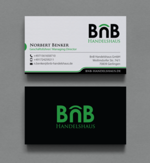 Diseño de Tarjeta de Presentación por chandrayaan.creative para BnB Handelshaus | Diseño: #13233533