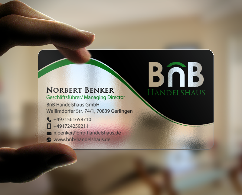 Design de Carte de Visite par chandrayaan.creative pour BnB Handelshaus | Design #13234940