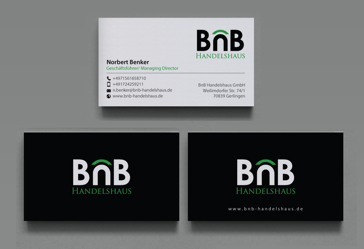 Business Card Design by chandrayaan.creative for BnB Handelshaus | Design #13296029