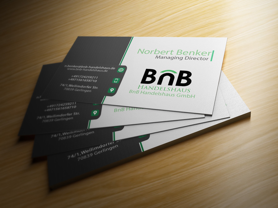 Diseño de Tarjeta de Presentación por shachibelani para BnB Handelshaus | Diseño #13247491