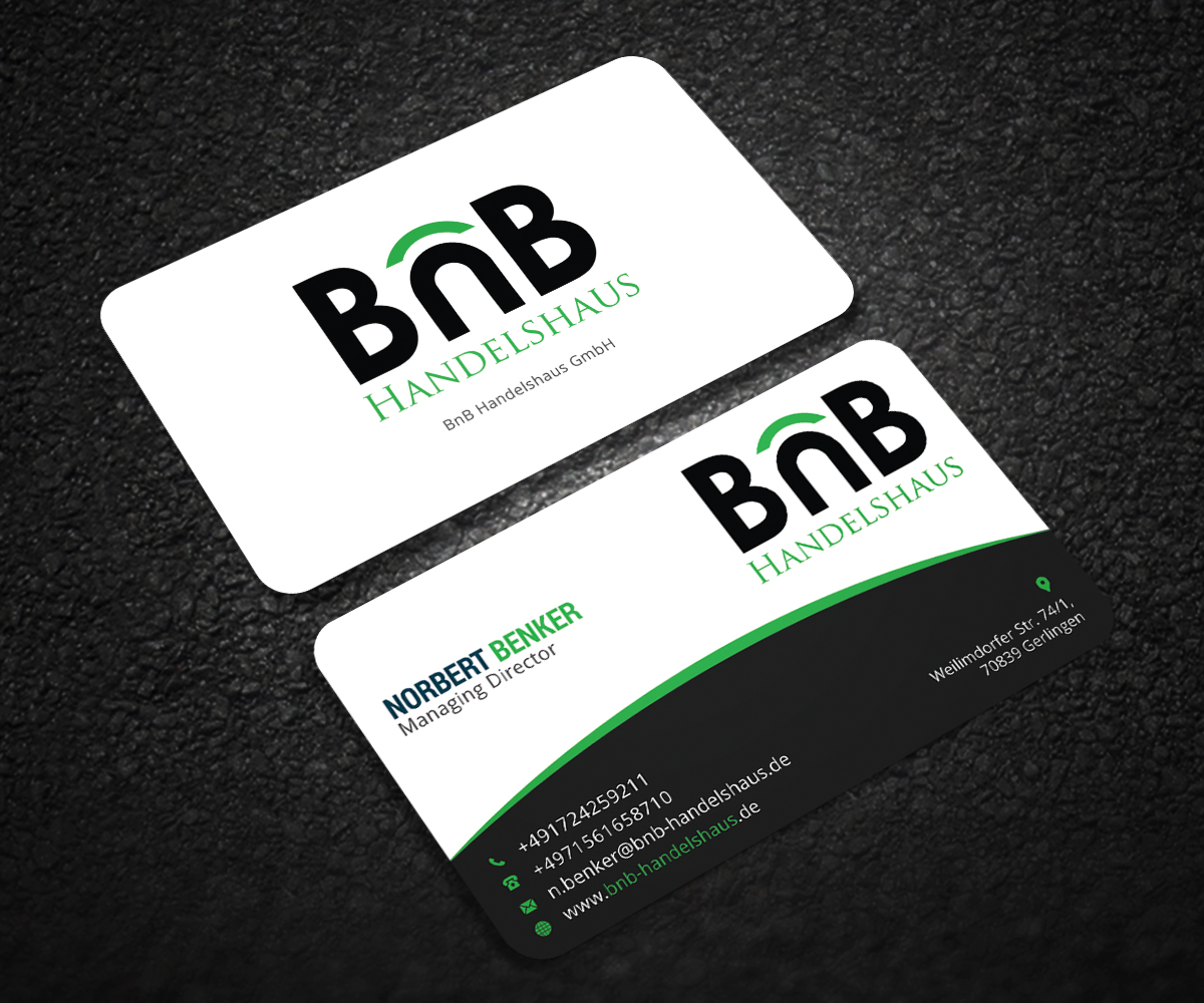 Diseño de Tarjeta de Presentación por Graphic Flame para BnB Handelshaus | Diseño #13296170