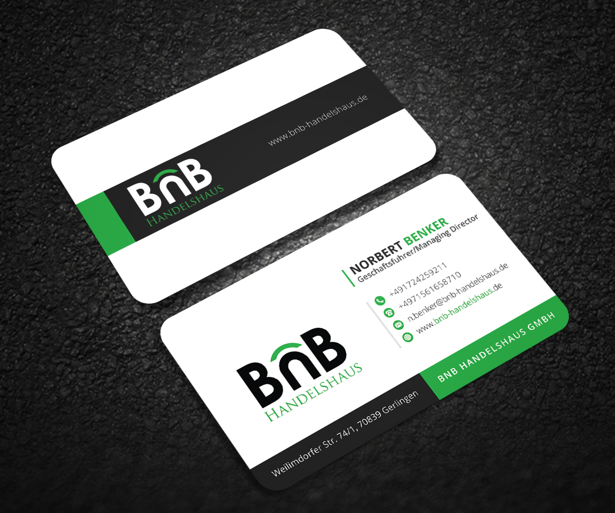 Business Card Design by Graphic Flame for BnB Handelshaus | Design #13296173