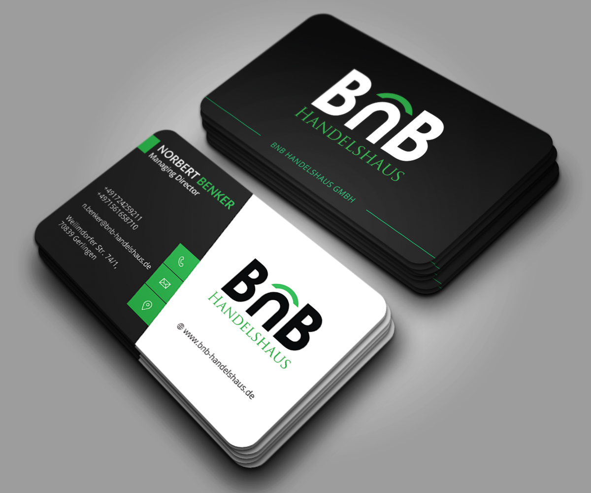 Business Card Design by Graphic Flame for BnB Handelshaus | Design #13296226