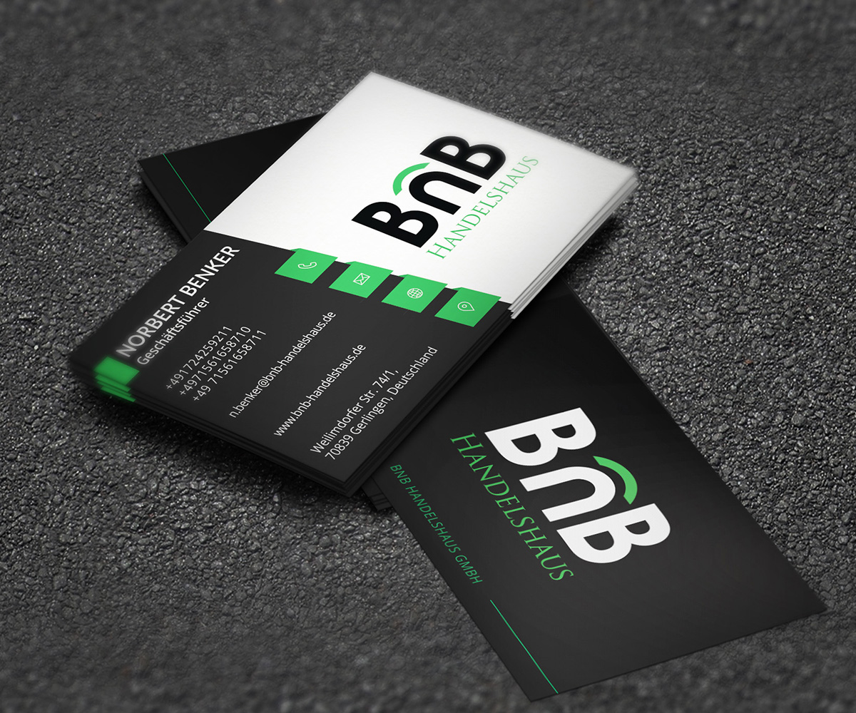 Business Card Design by Graphic Flame for BnB Handelshaus | Design #13326449