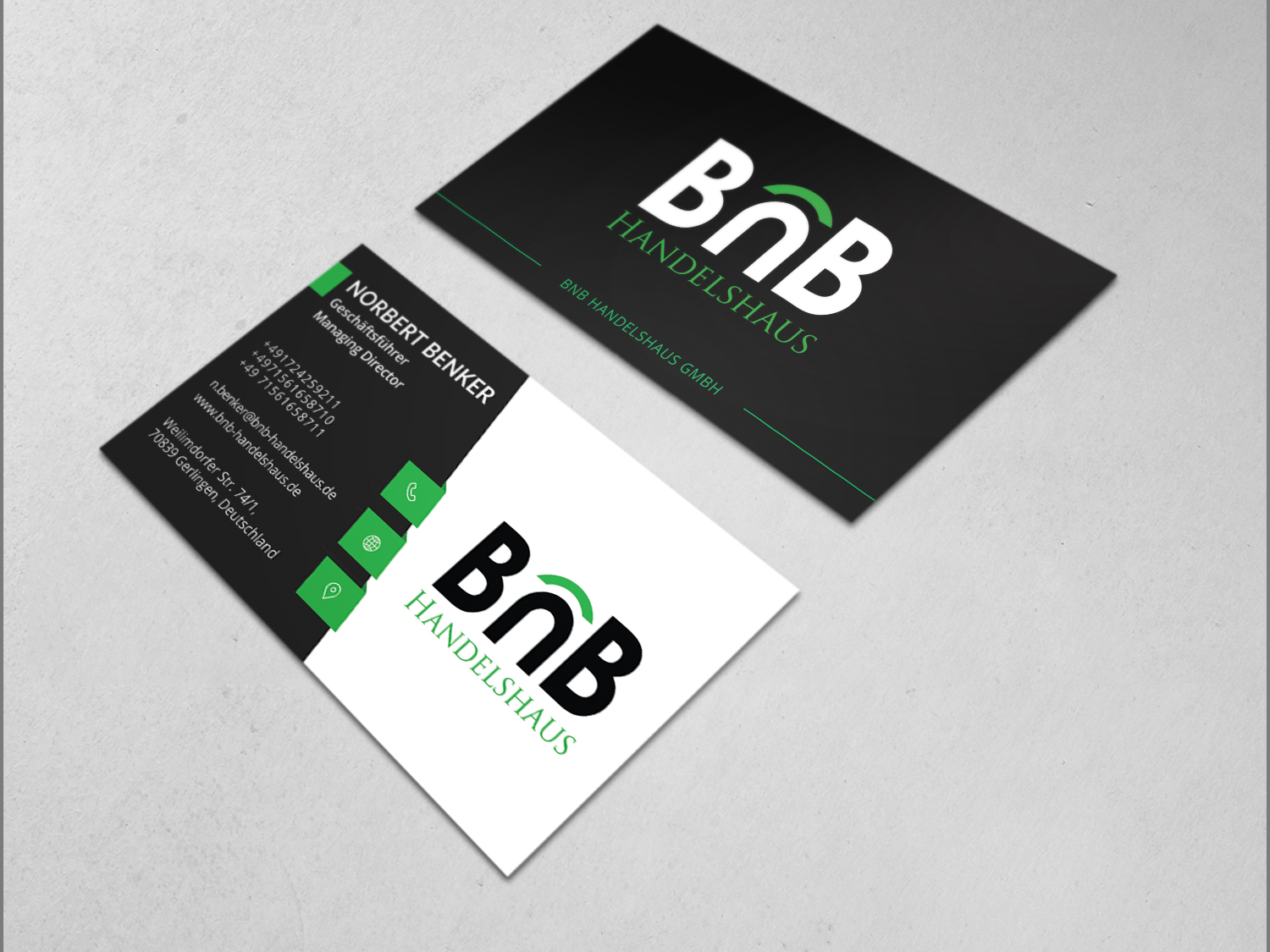 Business Card Design by Graphic Flame for BnB Handelshaus | Design #13334187