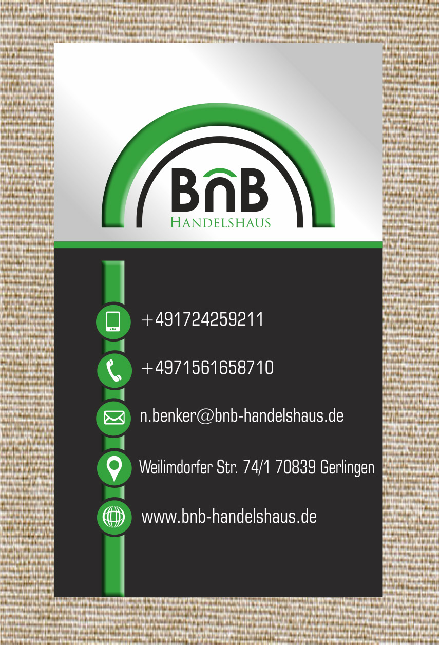 Business Card Design by IneseRo for BnB Handelshaus | Design #13225069