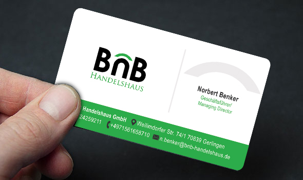 Business Card Design by lyndon for BnB Handelshaus | Design #13304891