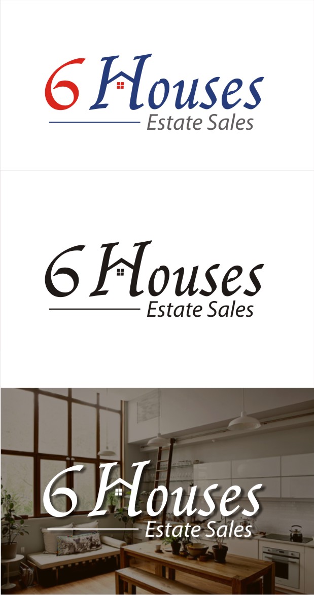 Logo Design by nutu for Six Houses Estate Sales | Design #13248946