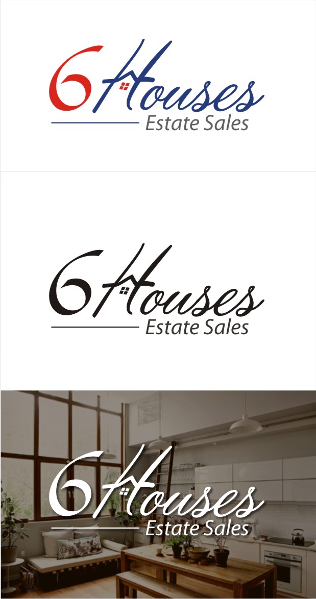 Logo Design by nutu for Six Houses Estate Sales | Design #13248947