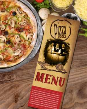 Menu Design by gooddesign for Pizza Works | Design: #13325560