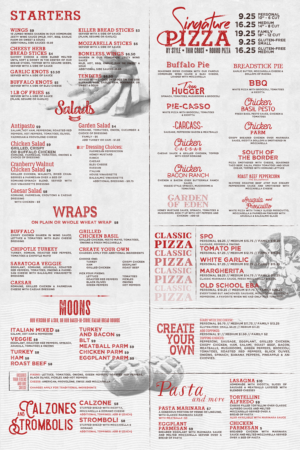 Menu Design by mrmrnjr for Pizza Works | Design: #13260666