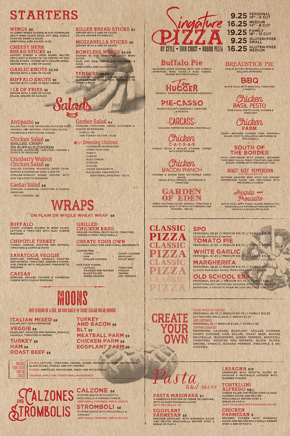 Menu Design by mrmrnjr for Pizza Works | Design #13268607