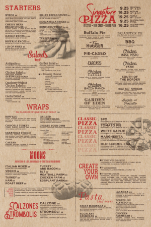 Menu Design by mrmrnjr for Pizza Works | Design: #13268608