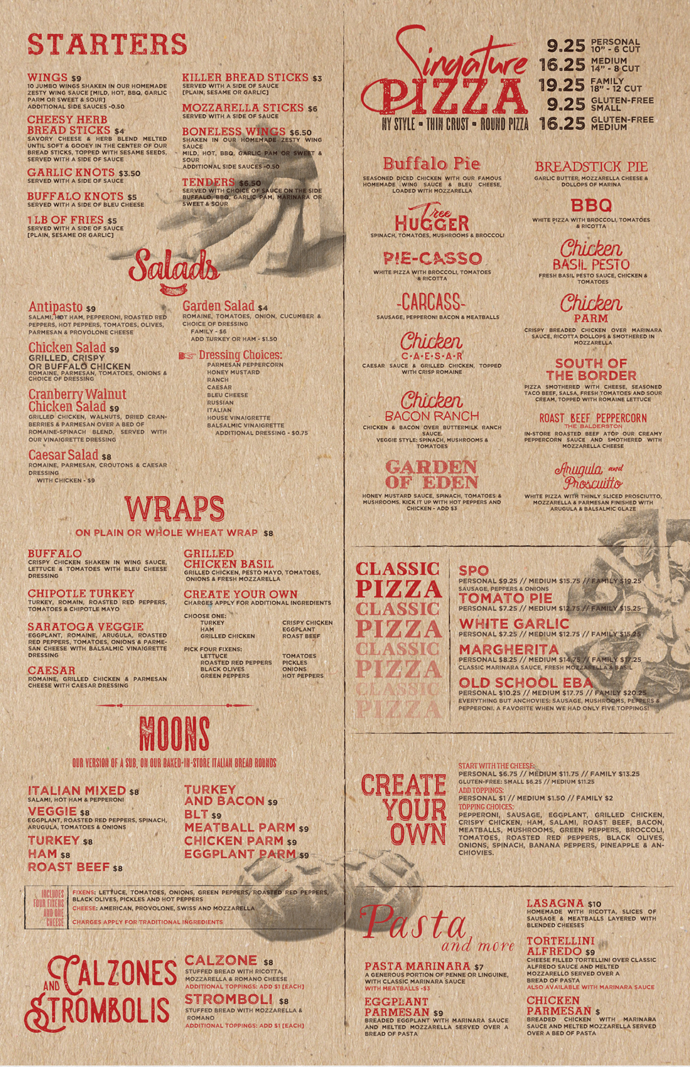 Menu Design by mrmrnjr for Pizza Works | Design #13271958