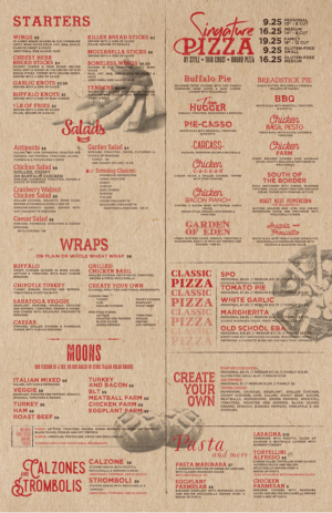 Menu Design by mrmrnjr for Pizza Works | Design: #13271958