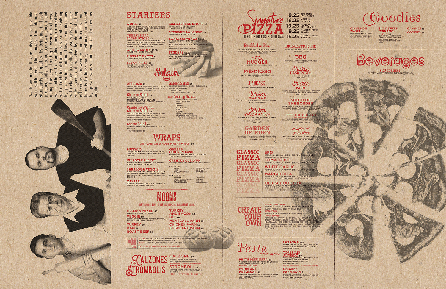 Menu Design by mrmrnjr for Pizza Works | Design #13274104