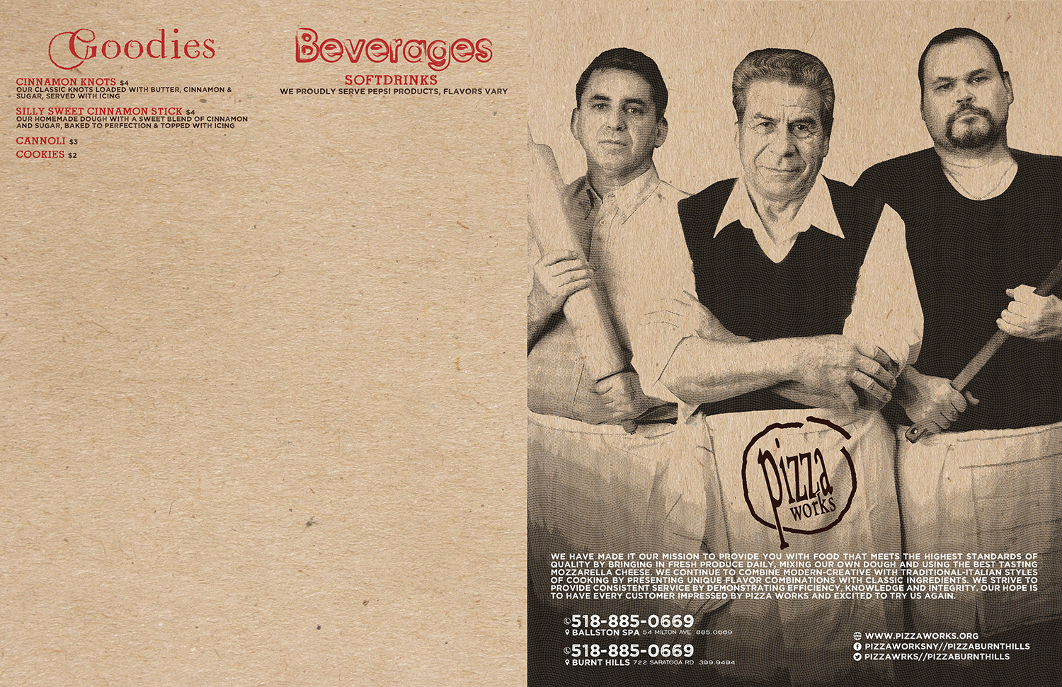 Menu Design by mrmrnjr for Pizza Works | Design #13295451