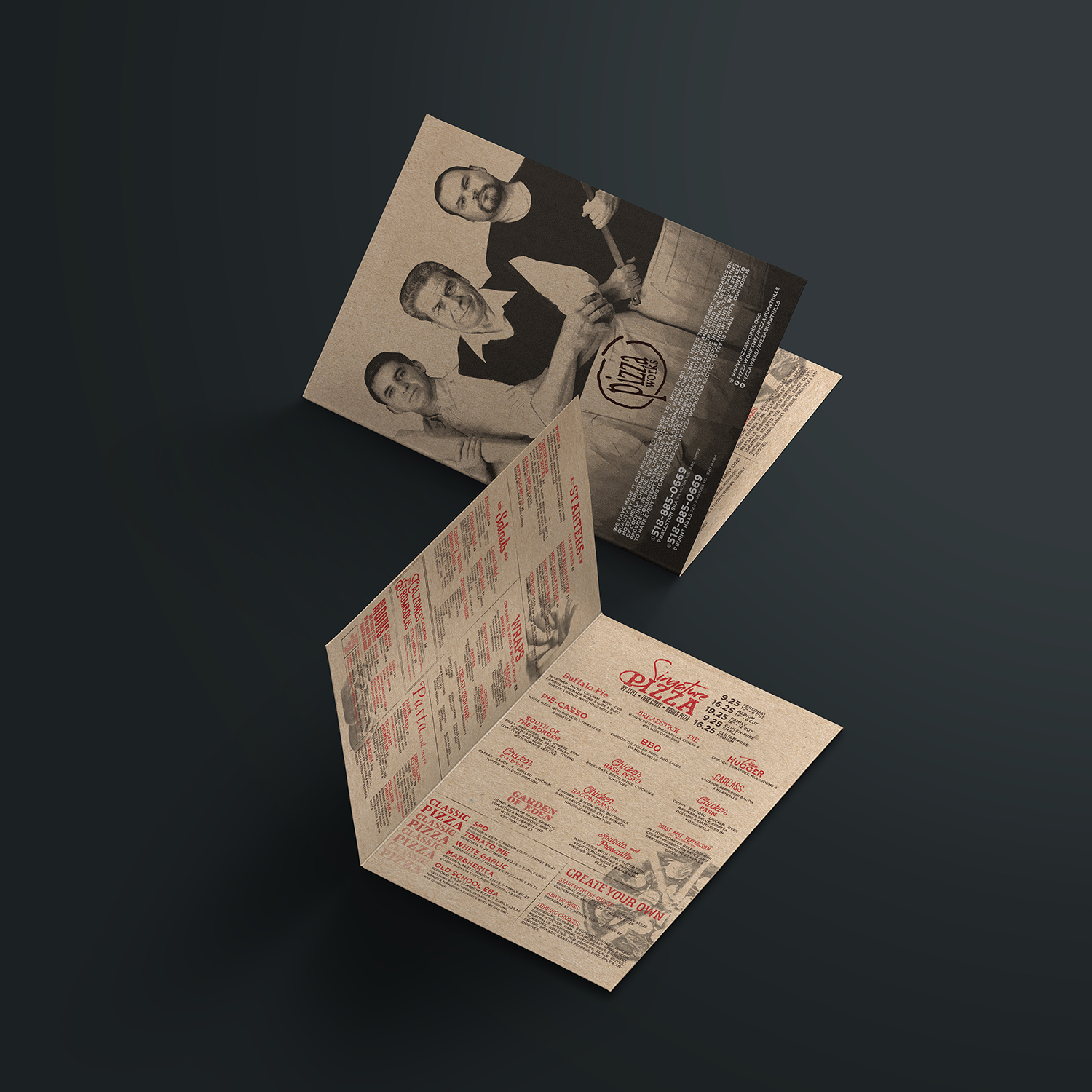 Design de Menu par mrmrnjr pour Pizza Works | Design #13295459