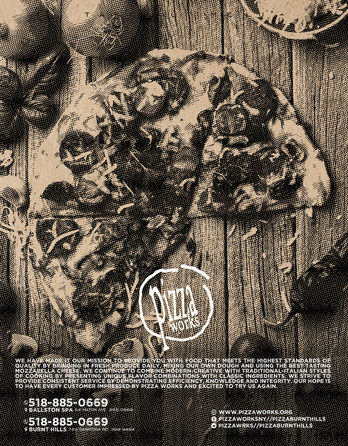 Design de Menu par mrmrnjr pour Pizza Works | Design #13303135