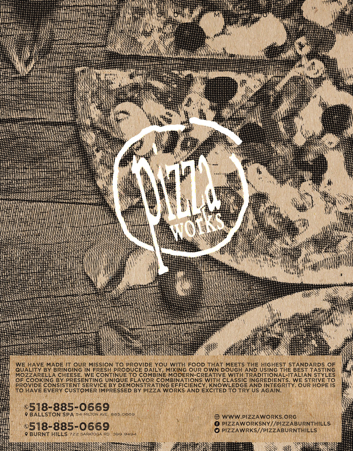 Design de Menu par mrmrnjr pour Pizza Works | Design #13303274