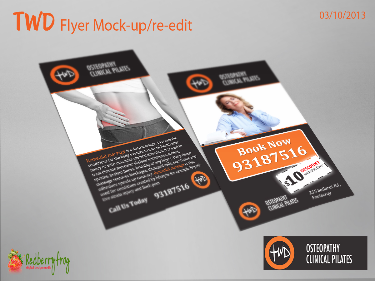 Diseño de Flyer por Redberryfrog .com para Acumen Clinical Hypnotherapy | Diseño #2459196