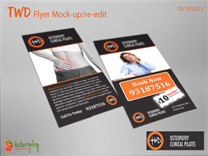 Flyer Design by Redberryfrog .com for Acumen Clinical Hypnotherapy | Design: #2459196