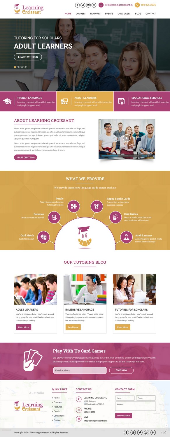Web-Design von pb für Learningcroissant | Design #13237413
