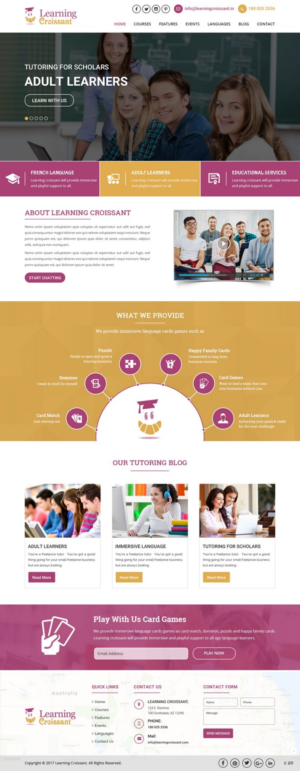 Web-Design von pb für Learningcroissant | Design: #13237413