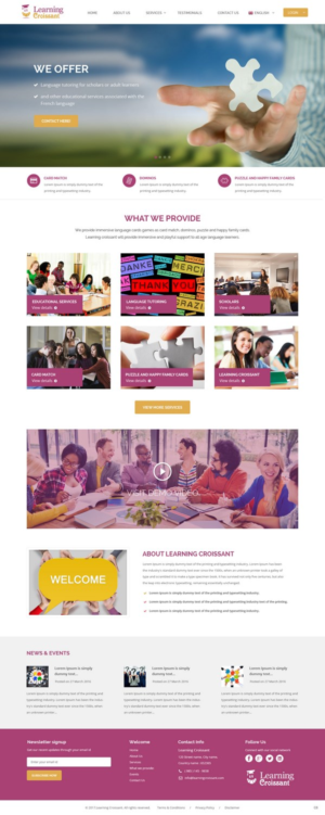 Web-Design von pb für Learningcroissant | Design: #13237414