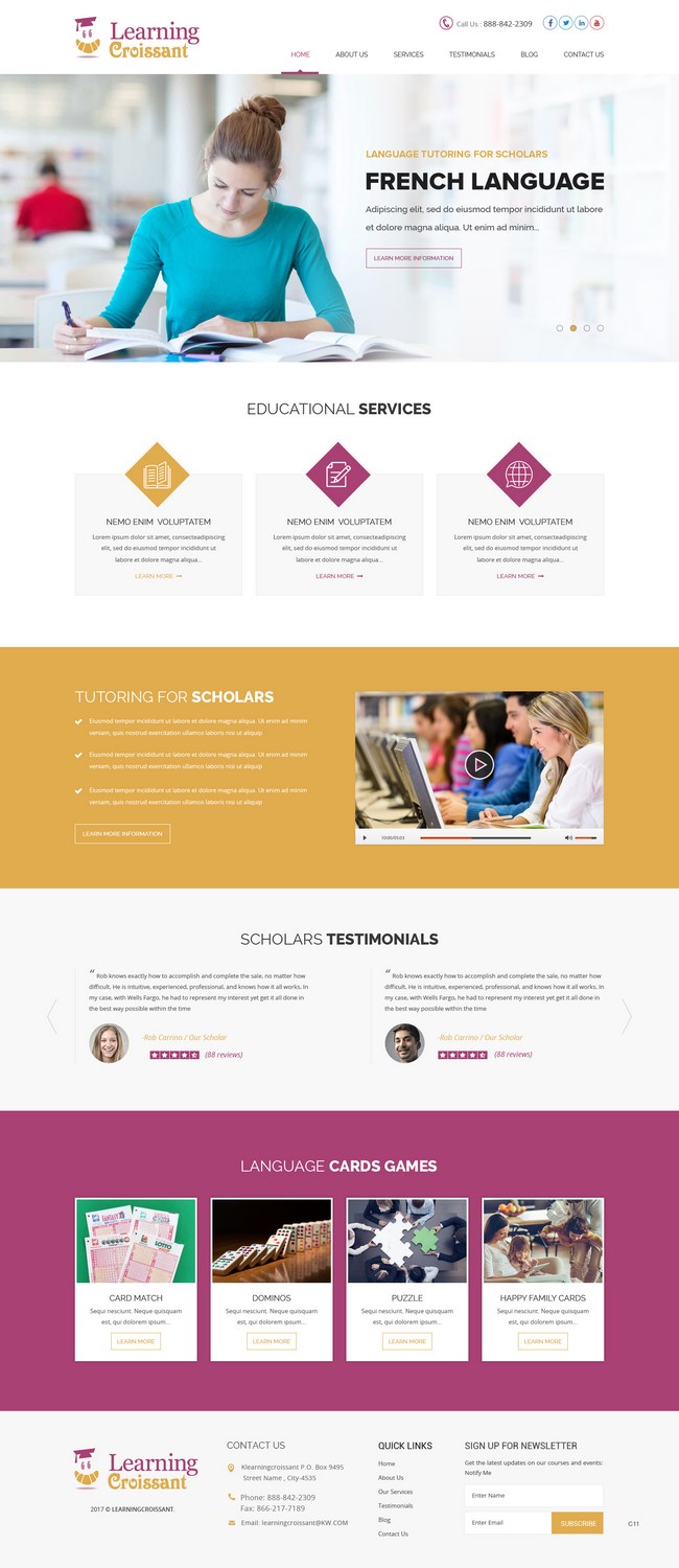Web-Design von pb für Learningcroissant | Design #13237415