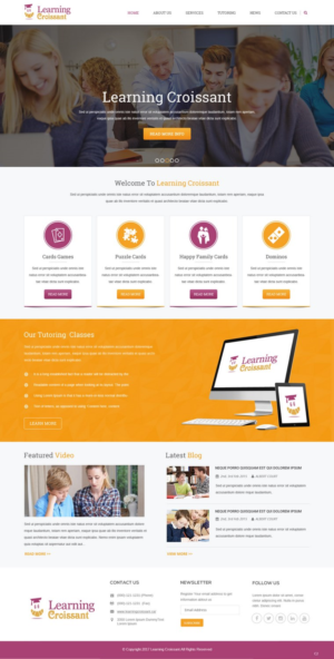 Web-Design von pb für Learningcroissant | Design: #13237416