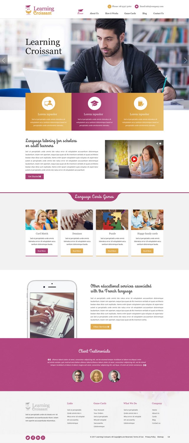 Web-Design von pb für Learningcroissant | Design #13237418