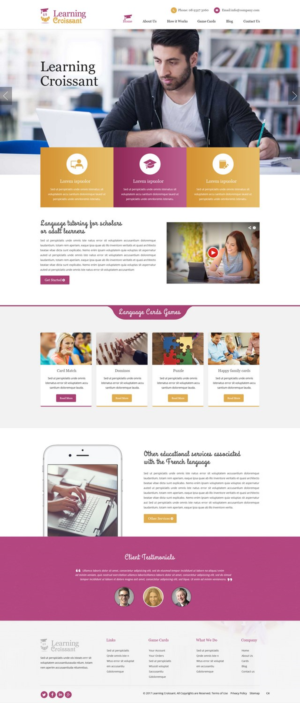 Web-Design von pb für Learningcroissant | Design: #13237418
