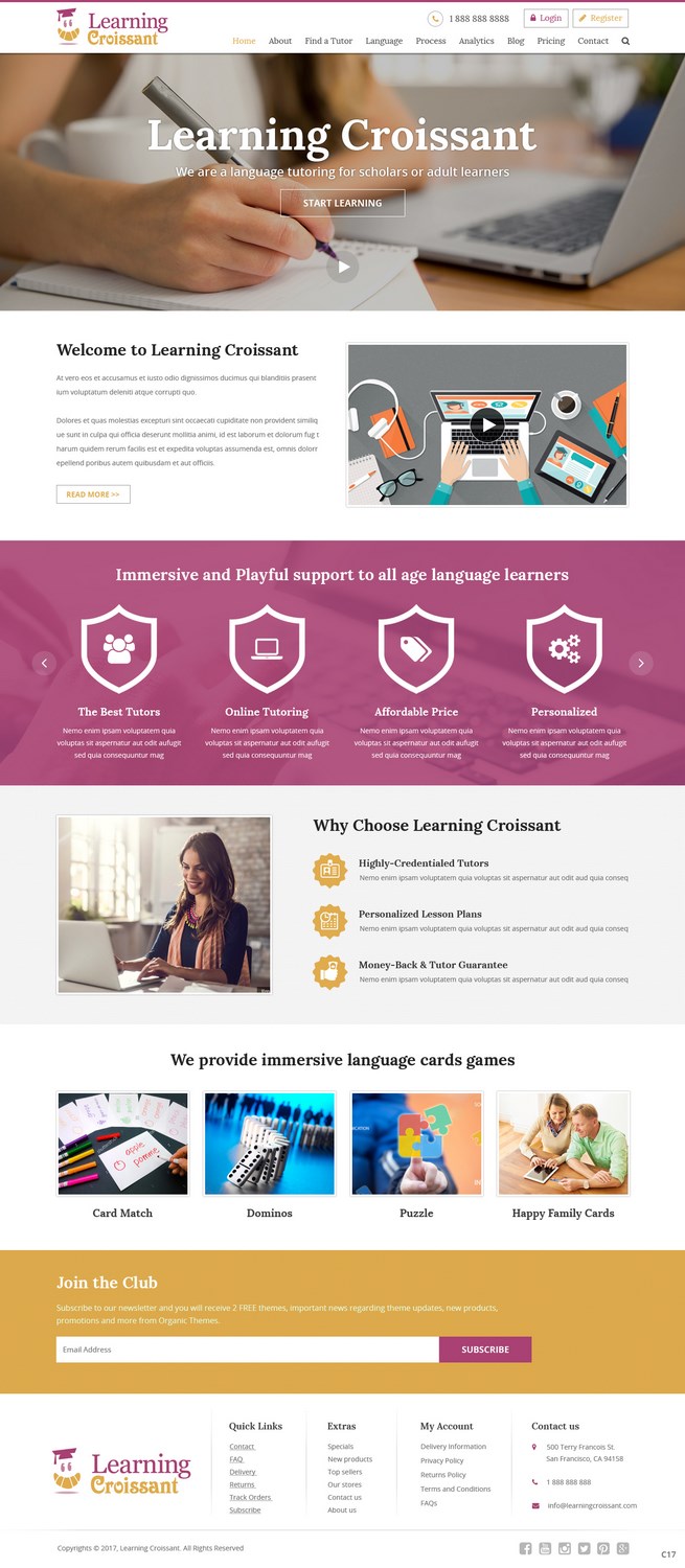 Web Design by pb for Learningcroissant | Design #13237426