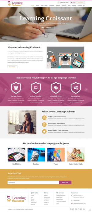 Web-Design von pb für Learningcroissant | Design: #13237426
