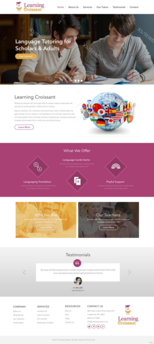 Web-Design von pb für Learningcroissant | Design: #13237428