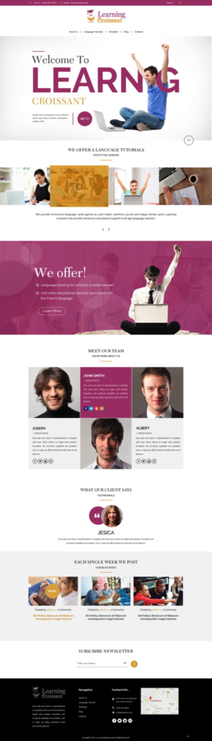 Web-Design von pb für Learningcroissant | Design: #13237429