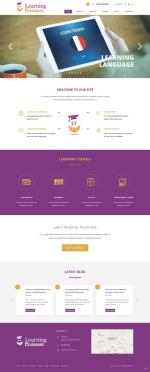 Web-Design von pb für Learningcroissant | Design: #13247250