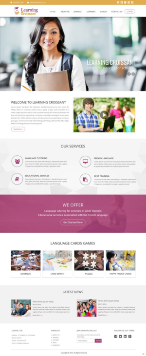 Web-Design von pb für Learningcroissant | Design: #13247251