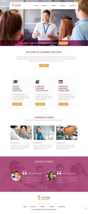 Web-Design von pb für Learningcroissant | Design: #13247258