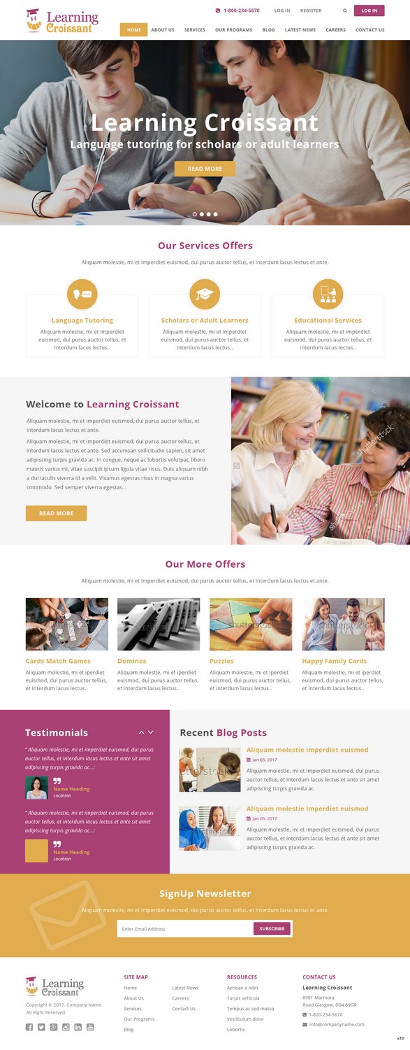 Web-Design von pb für Learningcroissant | Design #13247259