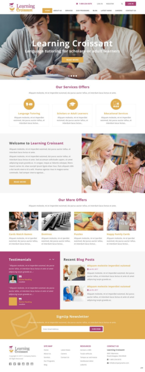 Web-Design von pb für Learningcroissant | Design: #13247259