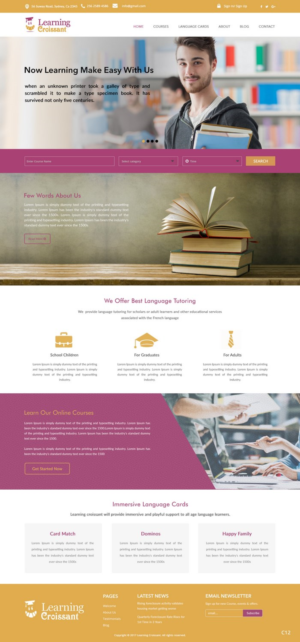 Web-Design von pb für Learningcroissant | Design: #13247262