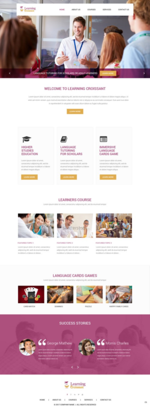 Web-Design von pb für Learningcroissant | Design: #13372292