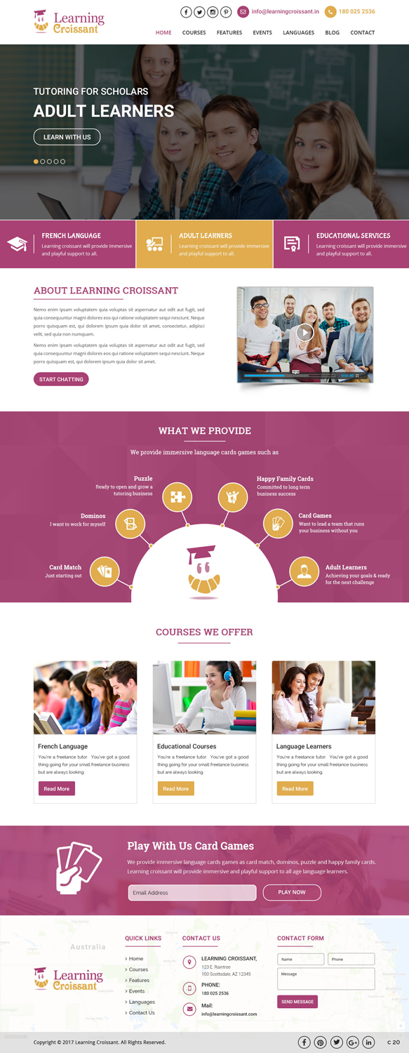 Web-Design von pb für Learningcroissant | Design #13372293