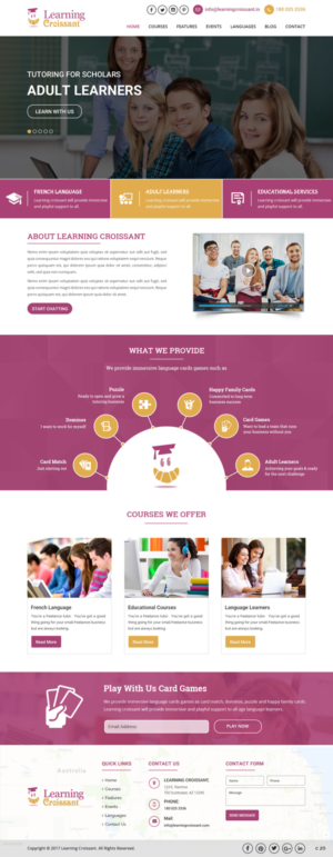 Web-Design von pb für Learningcroissant | Design: #13372293