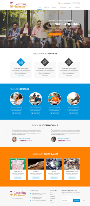 Web-Design von pb für Learningcroissant | Design: #13372294