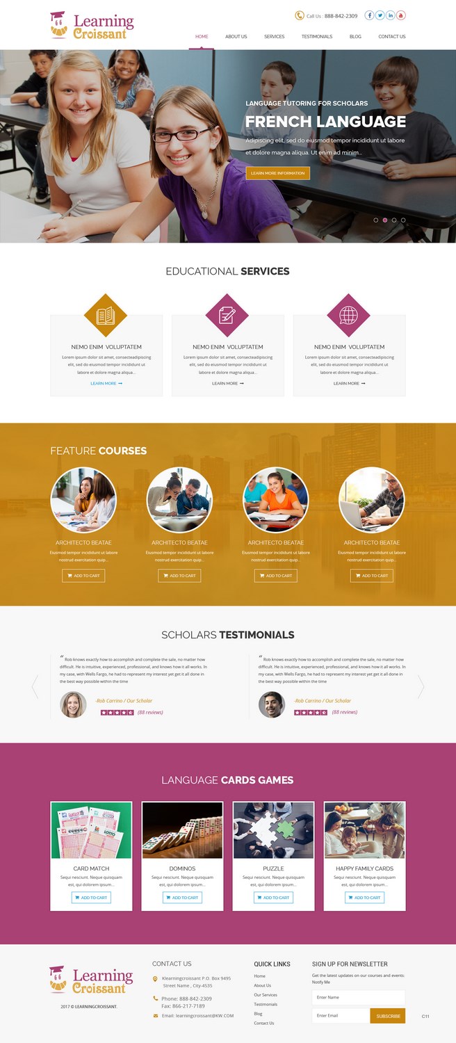 Web-Design von pb für Learningcroissant | Design #13437762