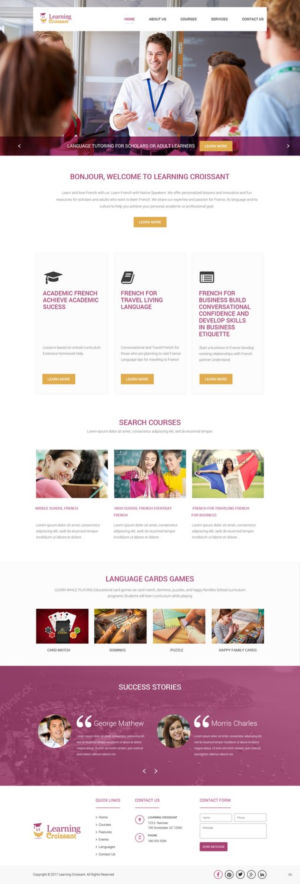 Web-Design von pb für Learningcroissant | Design: #13473423